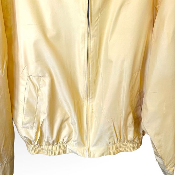 Newport Harbor Collection Mens Yellow Full Zip bomber Light Jacket  Size L - Picture 3 of 6